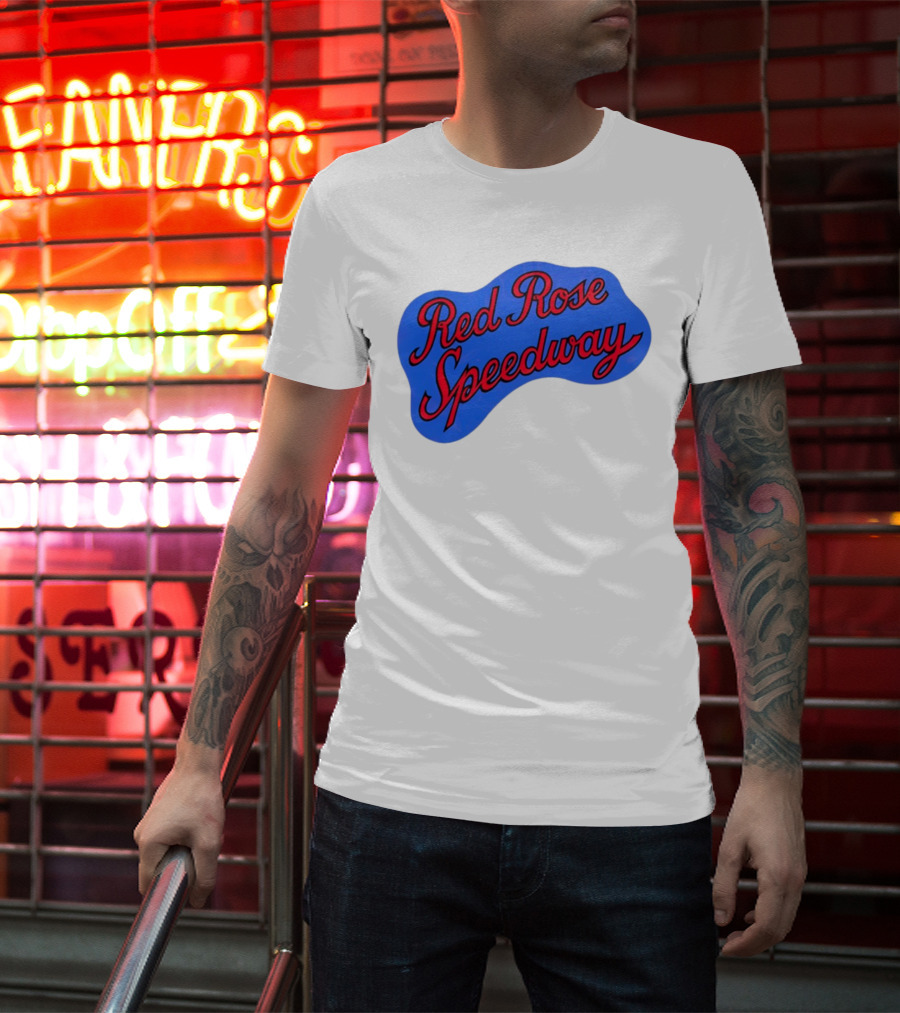 Red Rose Speedway Vintage Blue Emblem T-Shirt
