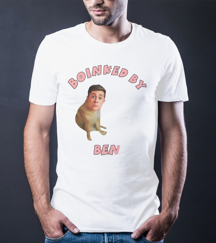Boinked By Ben Dog Face Collage T-Shirt