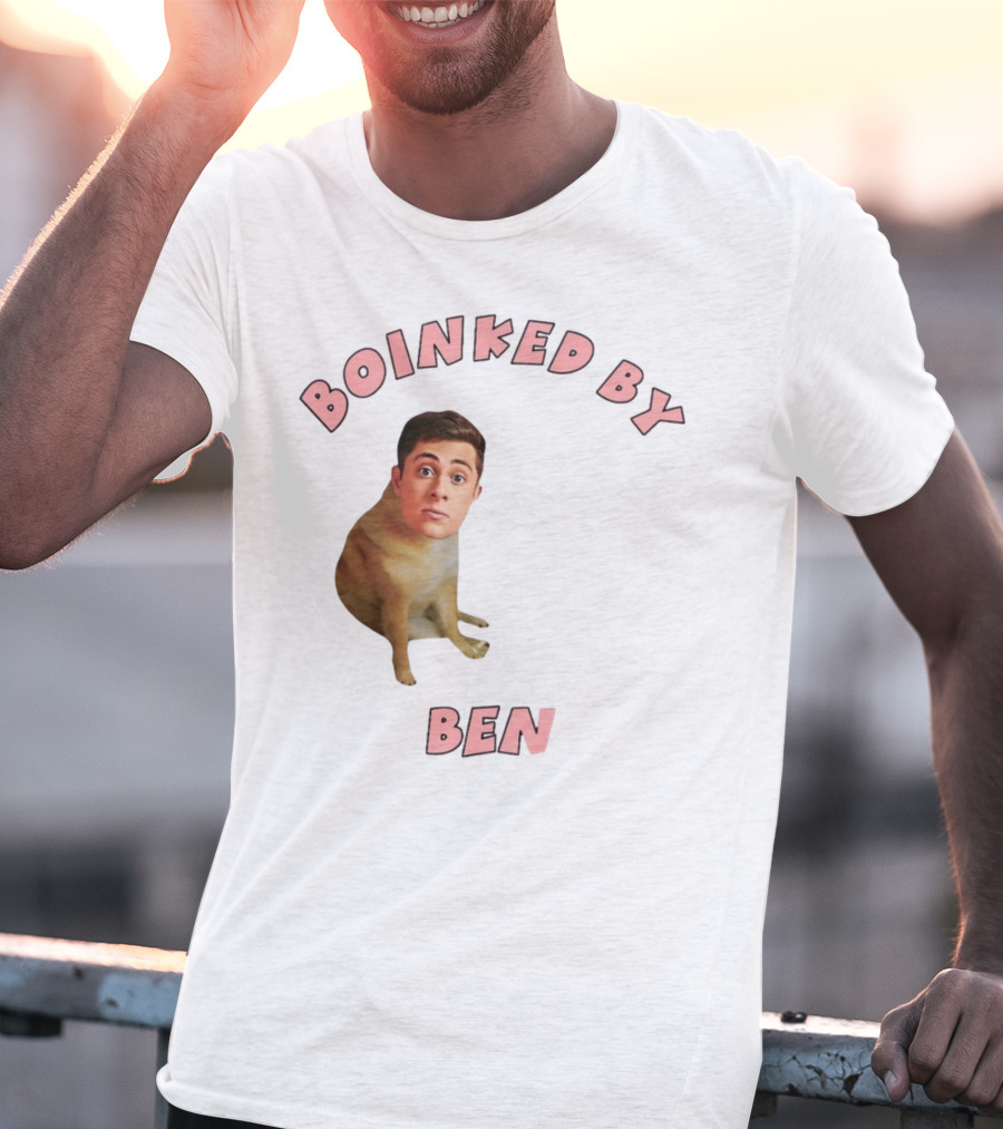 Boinked By Ben Dog Face Collage T-Shirt