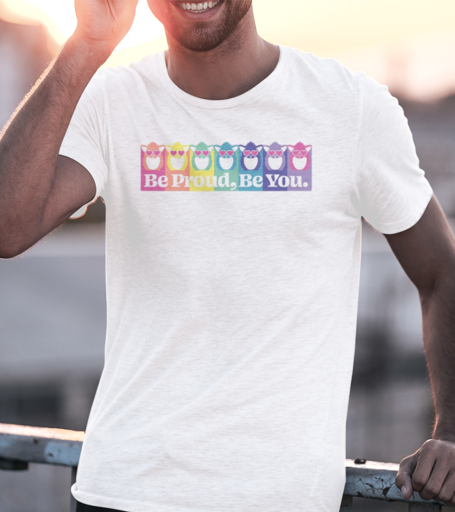 Be Proud Be You Rainbow Heart Owls T-Shirt