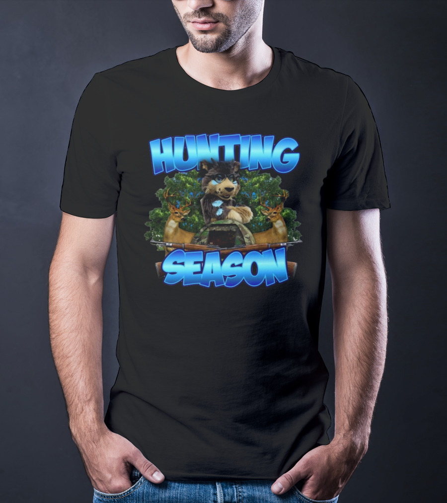Designedbytheboys Hunting Season Wolf And Deer T-Shirt