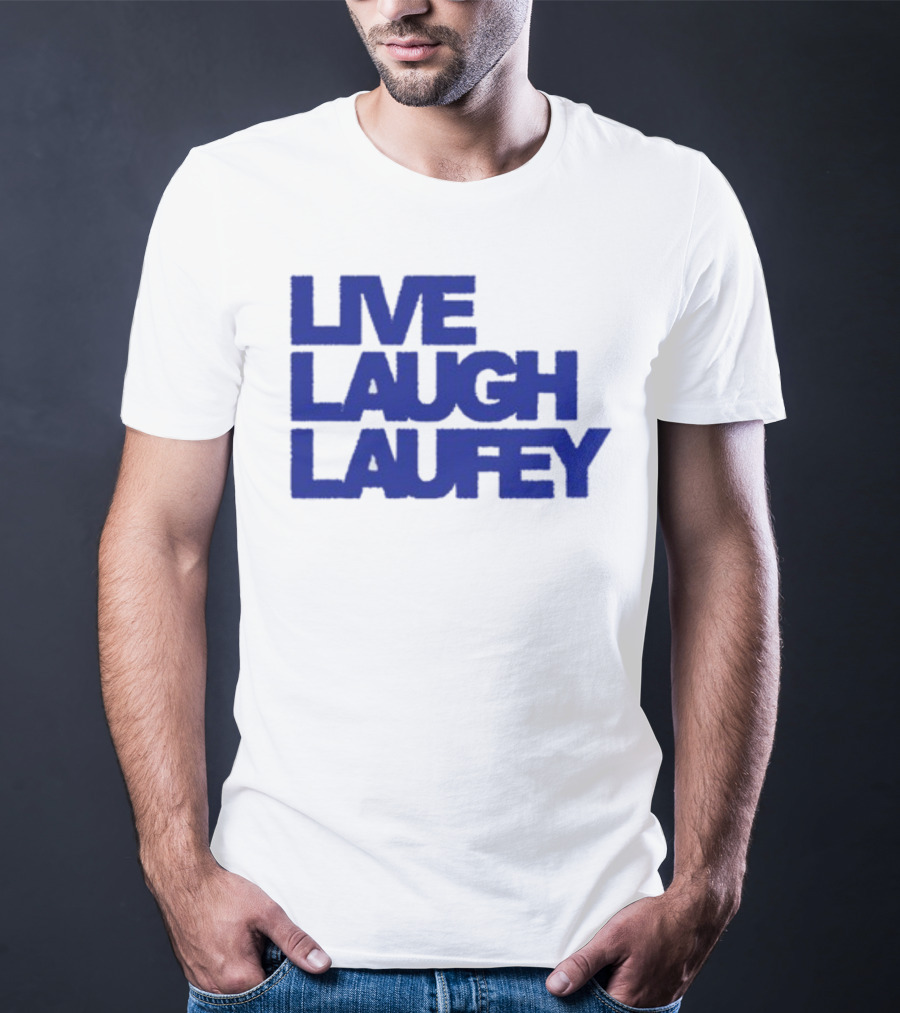 Laufeymusic Live Laugh Laufey Iconic Blue Text T-Shirt