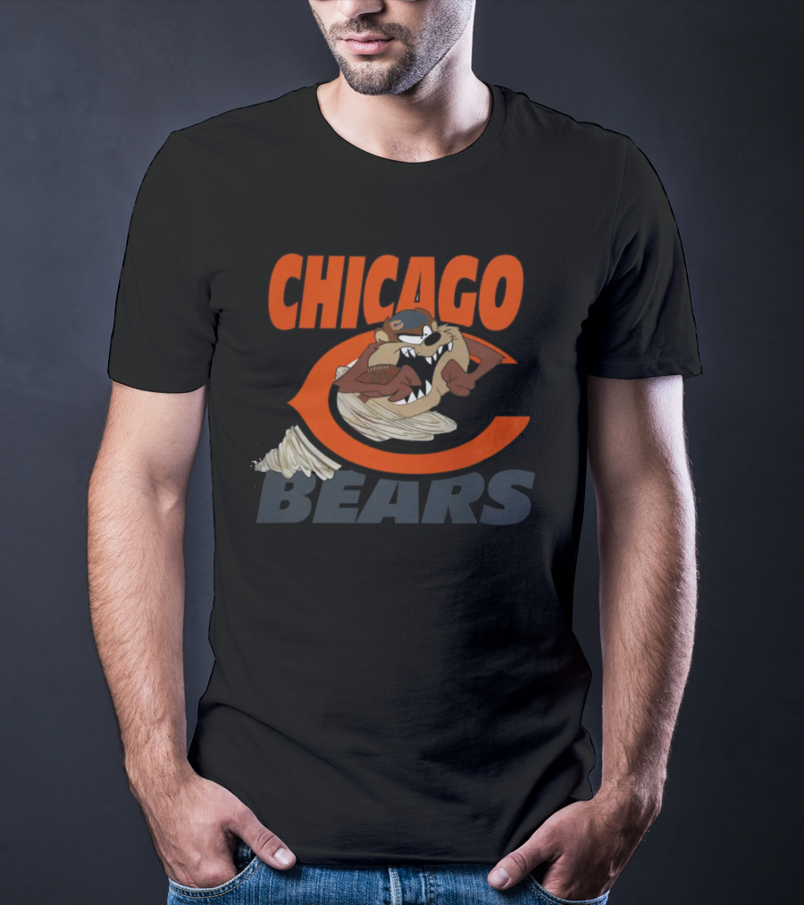 Chicago Bears Tazmanian Taz Devil Crossover T-Shirt