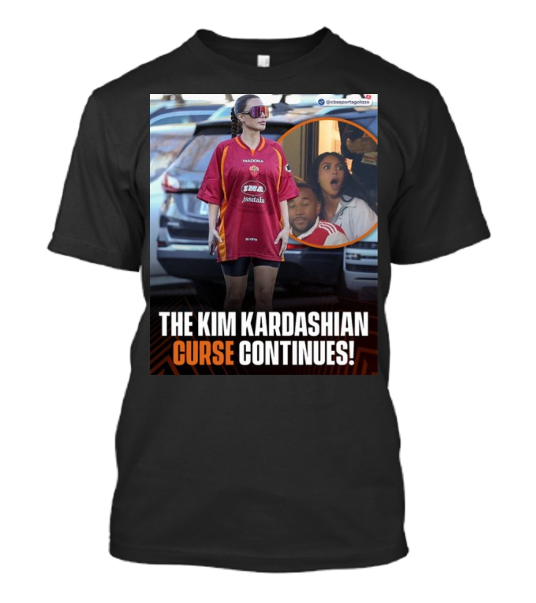 The Kim Kardashian Curse Continues Sports Reaction Scene T-Shirt