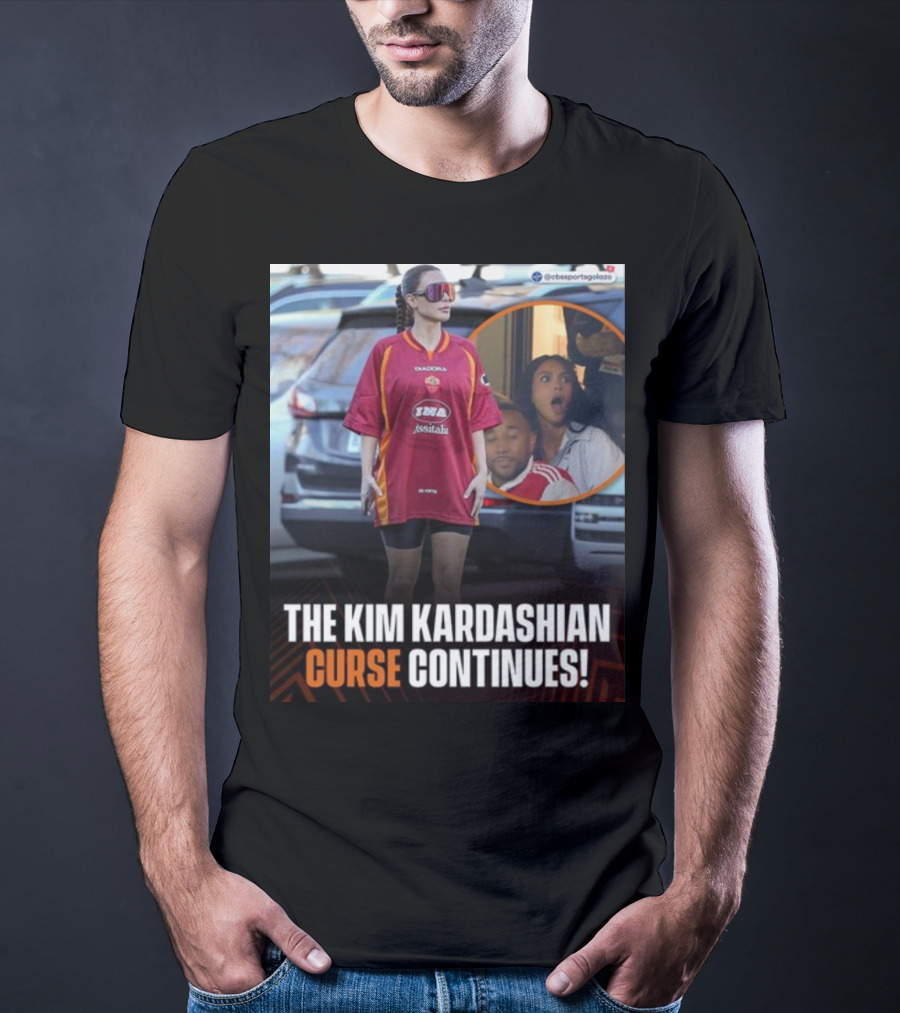 The Kim Kardashian Curse Continues Sports Reaction Scene T-Shirt