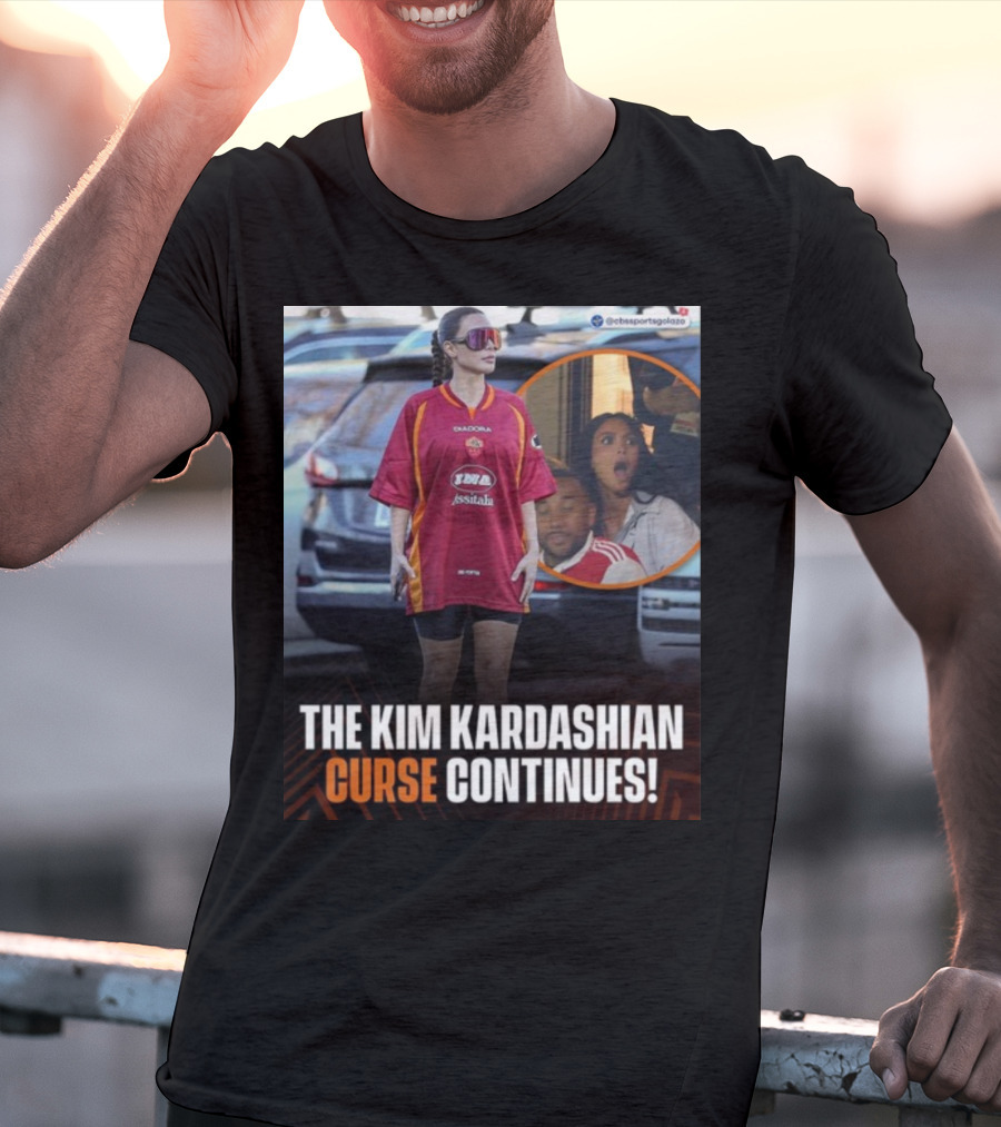 The Kim Kardashian Curse Continues Sports Reaction Scene T-Shirt