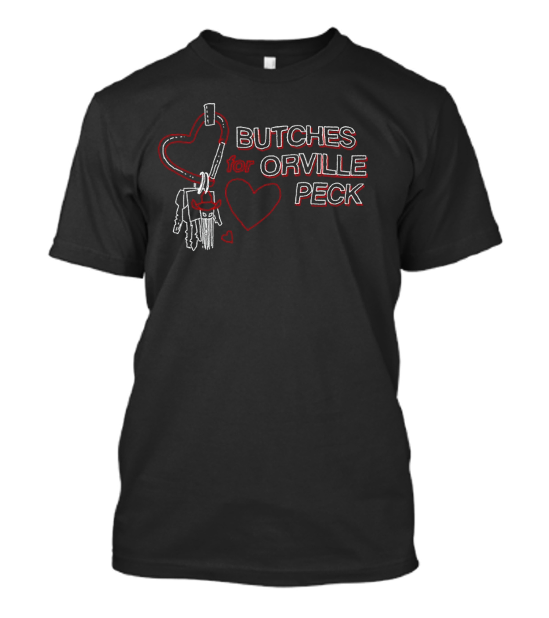 Butches For Orville Peck Heart Carabiner Keys T-Shirt