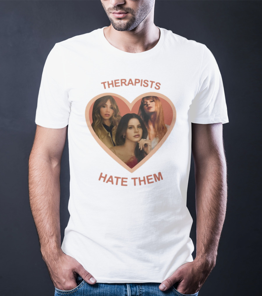 Therapists Hate Them Heart Shape Group Waterhouse T-Shirt