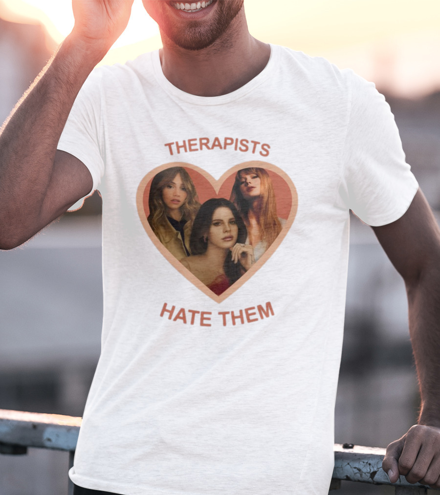 Therapists Hate Them Heart Shape Group Waterhouse T-Shirt