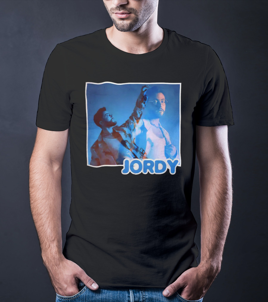 Jordy Feelin Blue Dual Portrait With Cool Tones T-Shirt