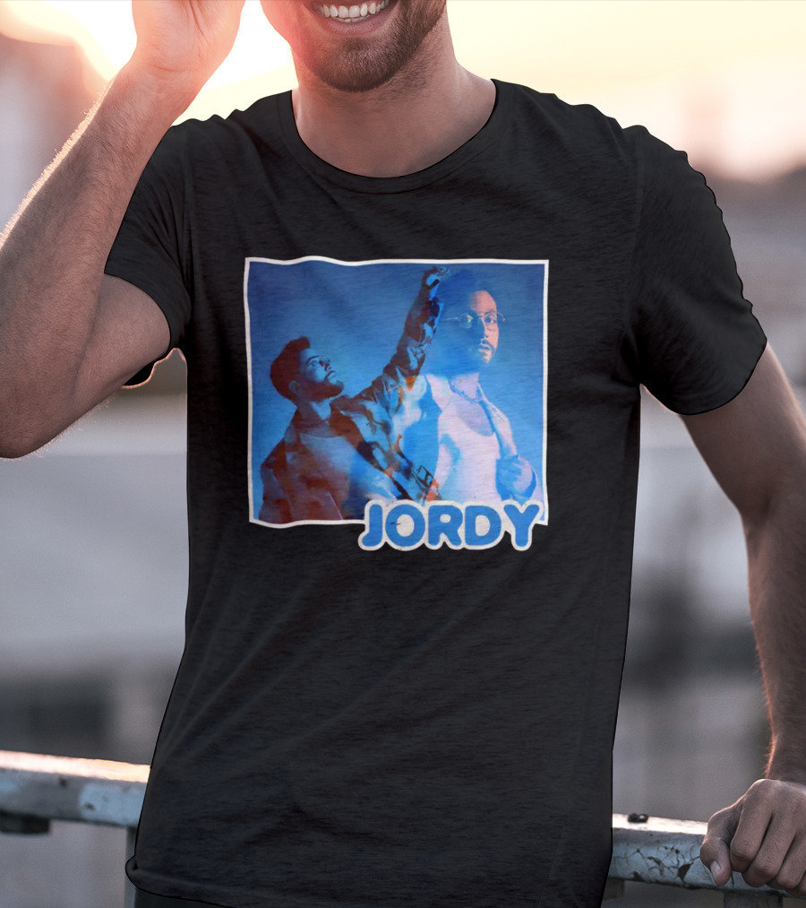 Jordy Feelin Blue Dual Portrait With Cool Tones T-Shirt