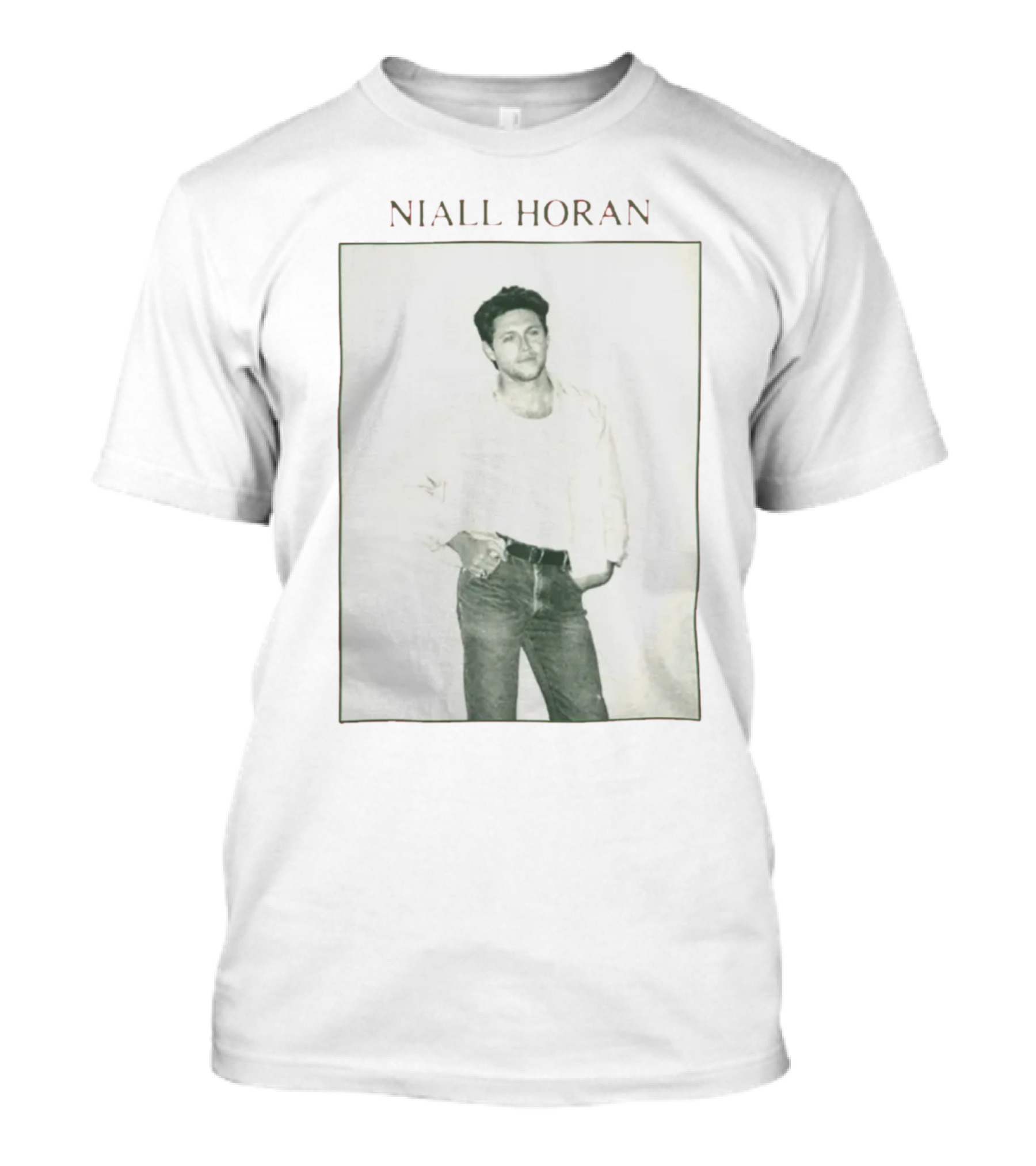 Niall Horan Black And White Vintage Style Photo T-Shirt