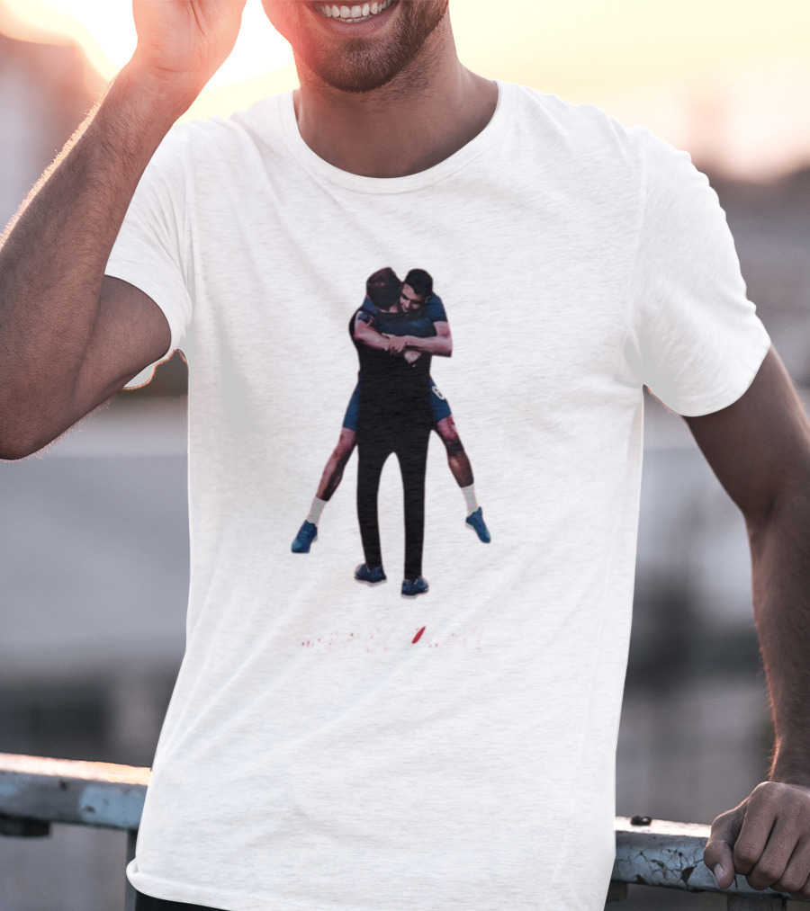 Merci Paris Soccer Celebration Hug T-Shirt