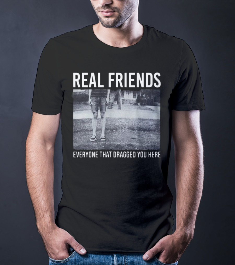 REAL FRIENDS Everyone That Dragged You Here Album Cover T-Shirt