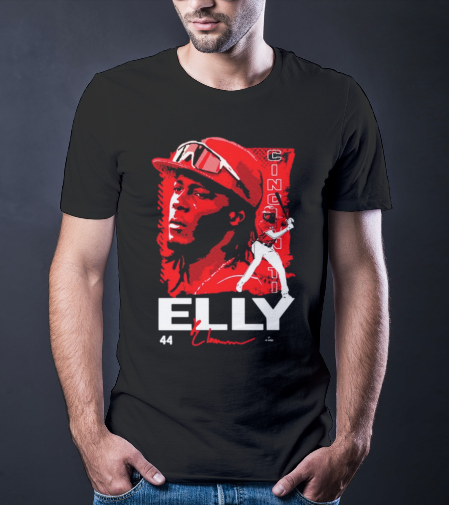ELLY De La Cruz Cincinnati 44 Playmaker Baseball T-Shirt