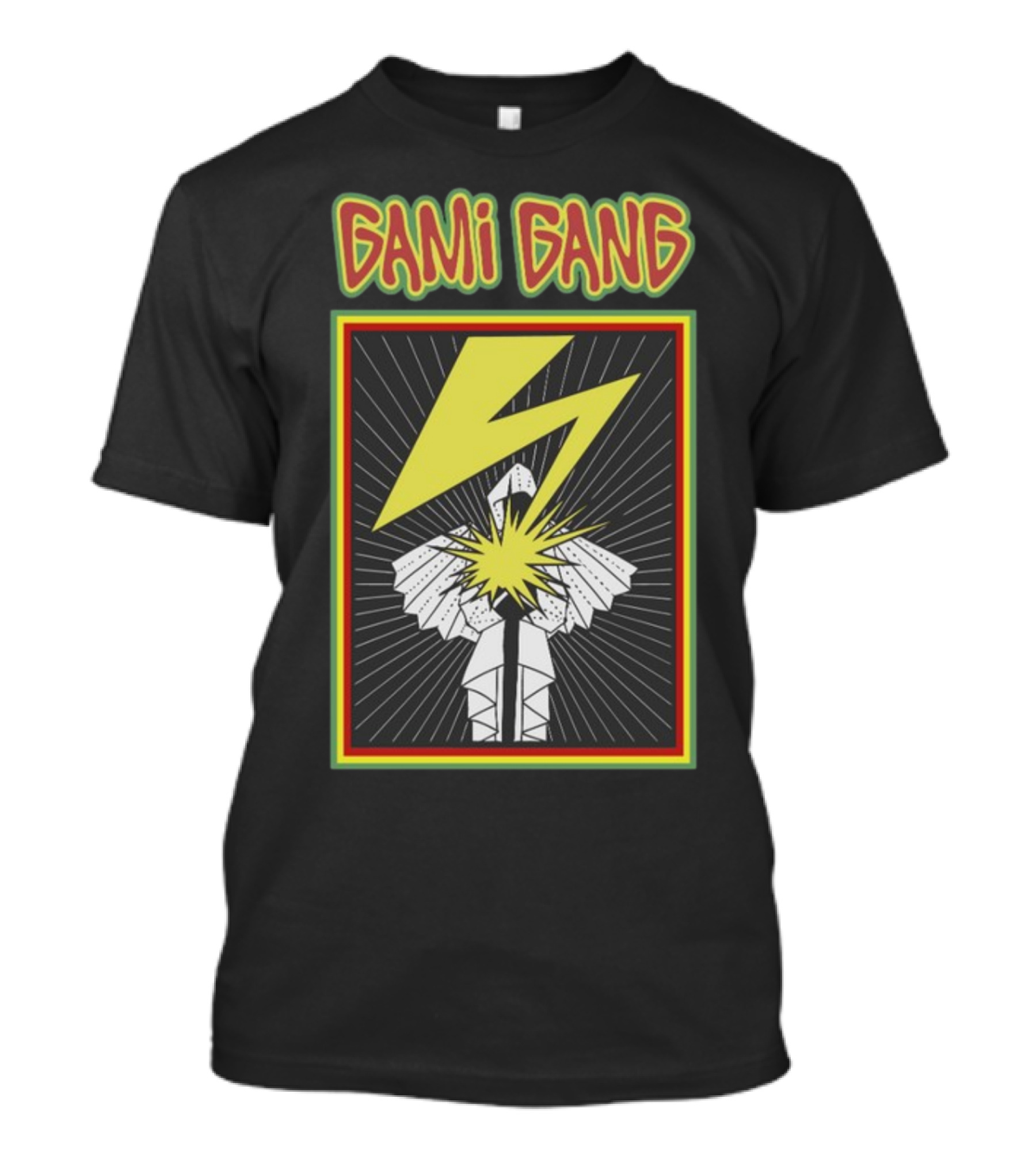 Gami Gang Origami Lightning Explosion Retro T-Shirt