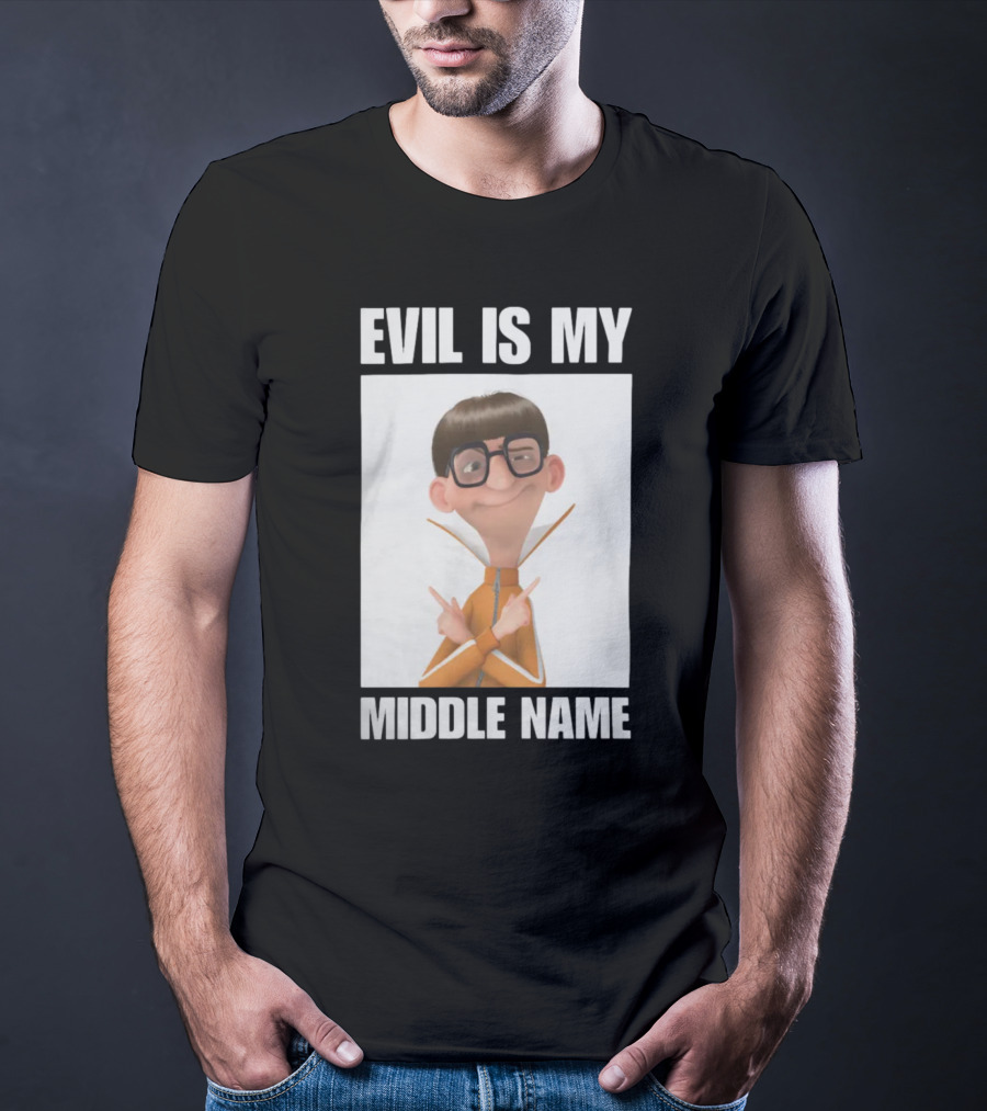 Universal Parks News Today Evil Is My Middle Name Despicable Me Character Villainous Fun T-Shirt