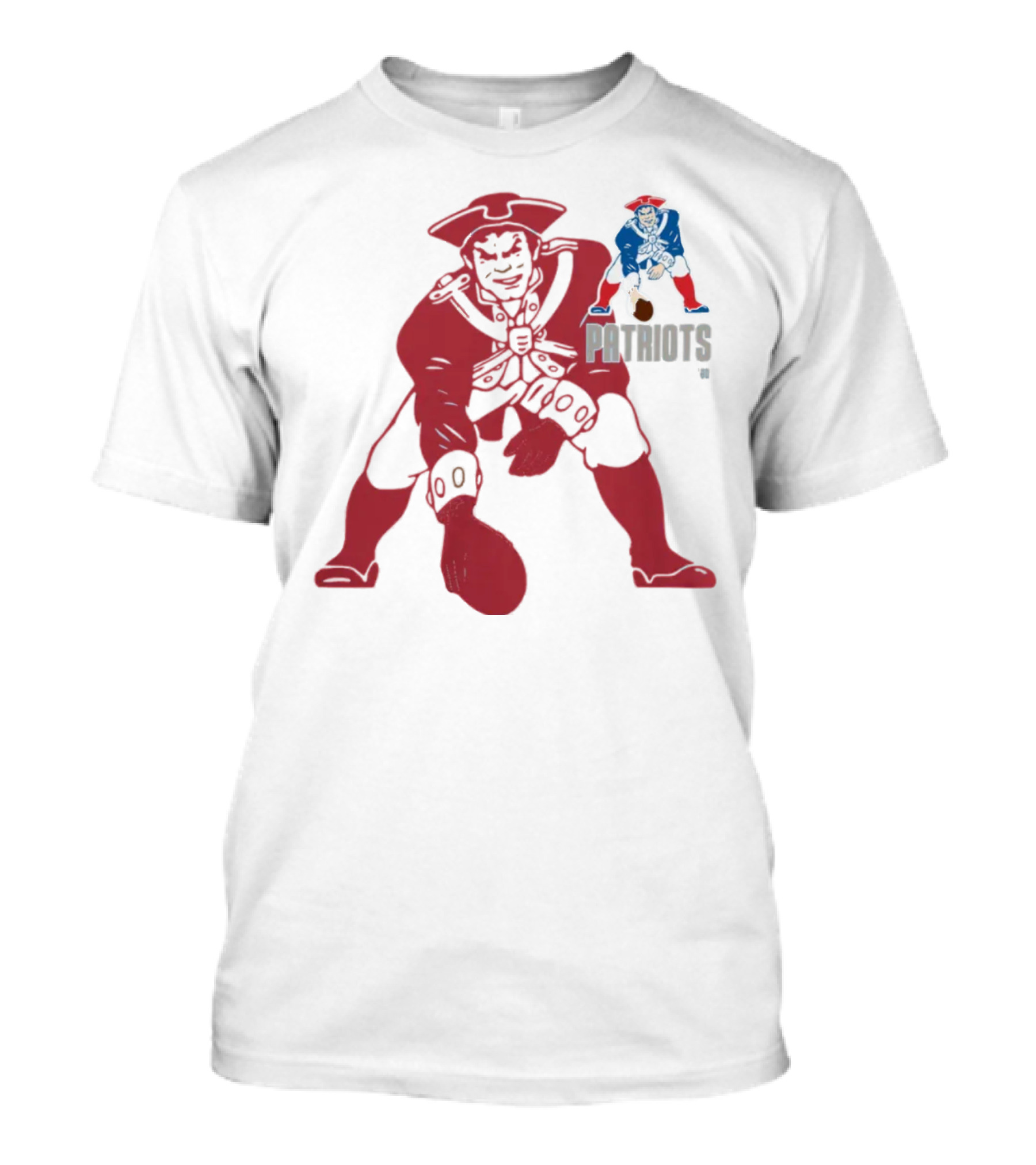 New England Patriots Retro Pat Patriot Football T-Shirt