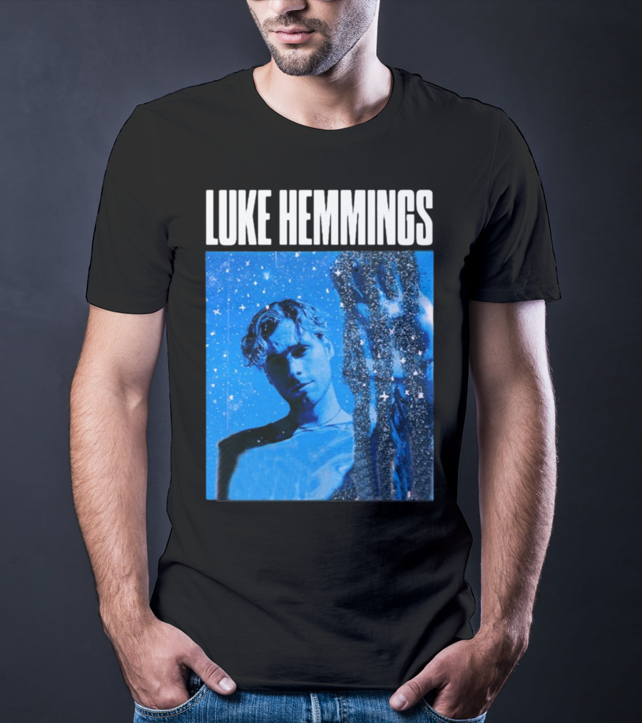 Luke Hemmings Live At The Fonda June 08 Blue Starry Night Aesthetic T-Shirt
