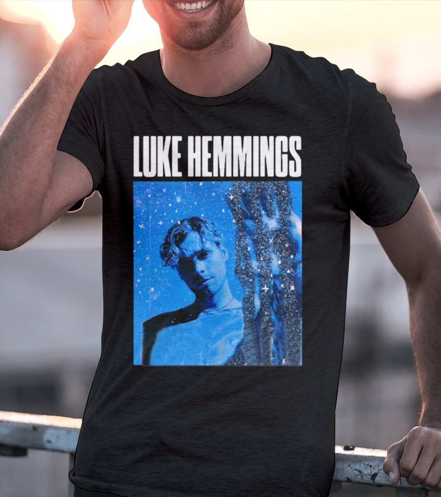 Luke Hemmings Live At The Fonda June 08 Blue Starry Night Aesthetic T-Shirt