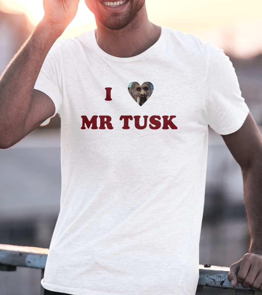 I Heart Mr Tusk Walrus Face T-Shirt