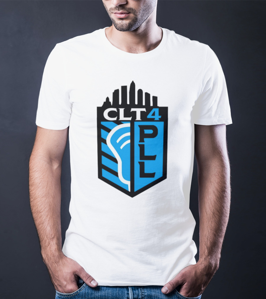 Premier Lacrosse League CLT 4 Logo PLL T-Shirt