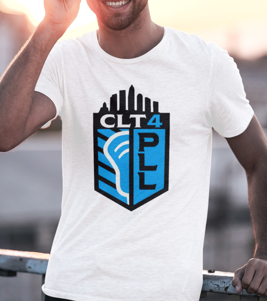 Premier Lacrosse League CLT 4 Logo PLL T-Shirt