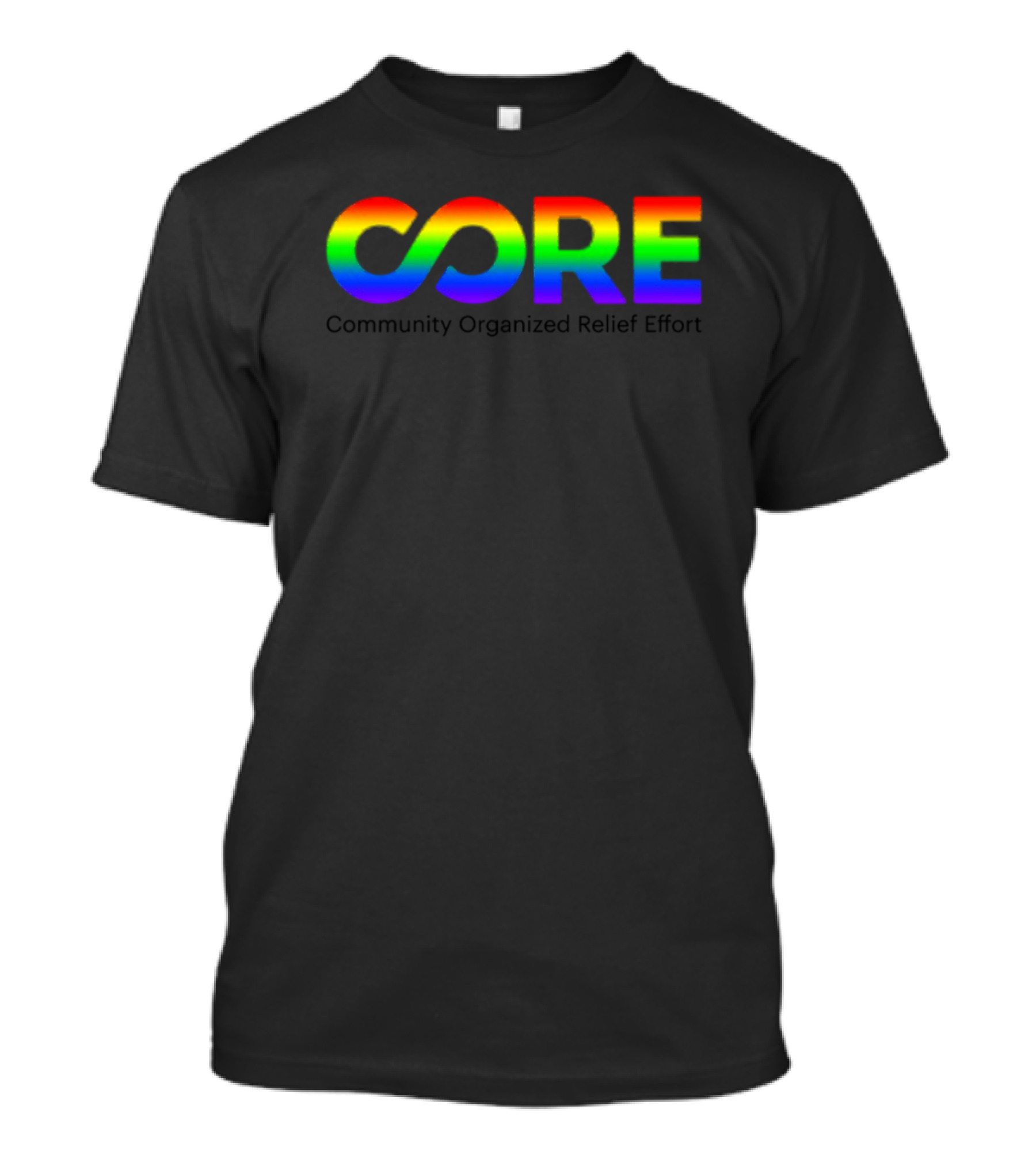 CORE Community Organized Relief Effort Pride Rainbow T-Shirt