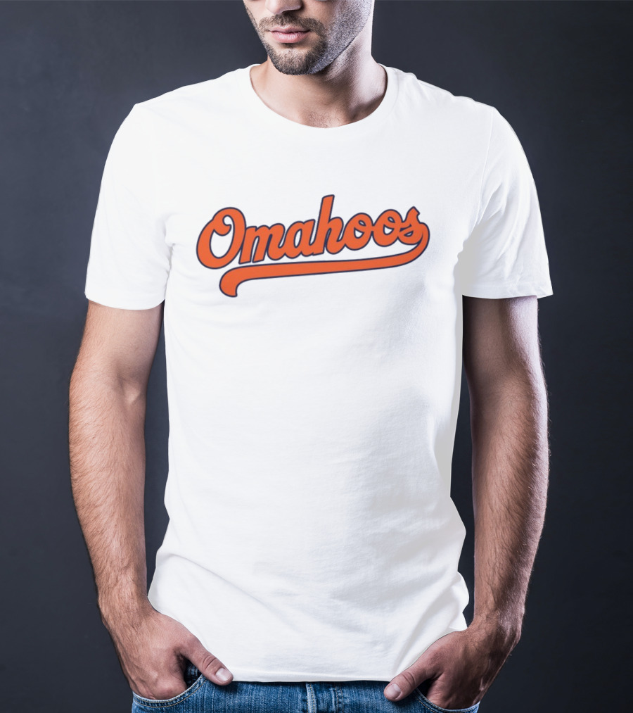 Omahoos Baseball Script T-Shirt