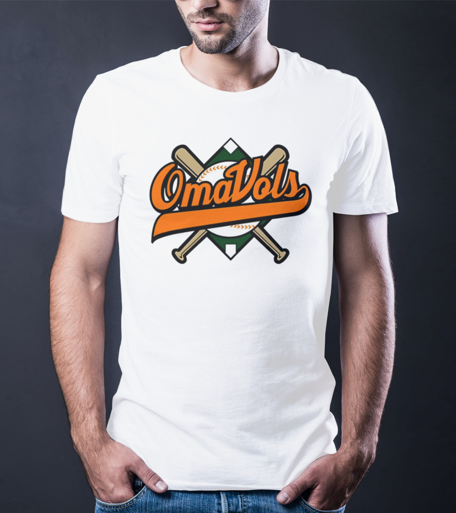 Omavols Baseball Bats Script T-Shirt