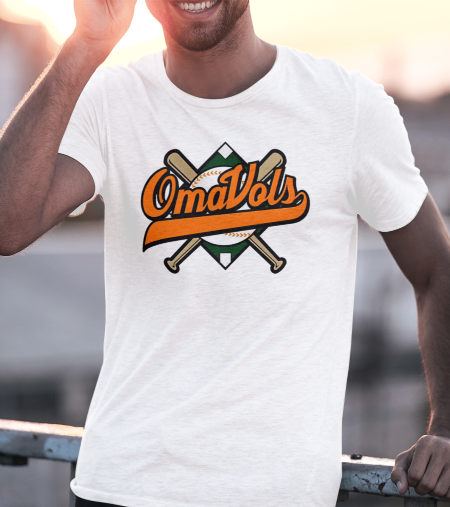 Omavols Baseball Bats Script T-Shirt