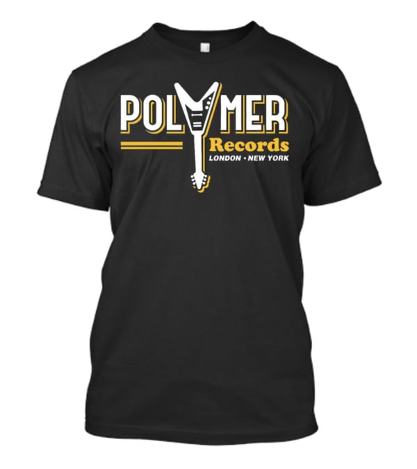 Polymer Records London New York Guitar T-Shirt