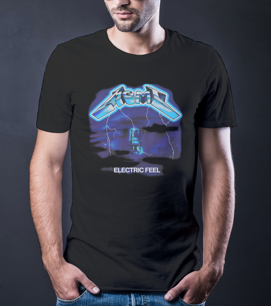 MGMT Electric Feel Lightning Microphone Blast T-Shirt