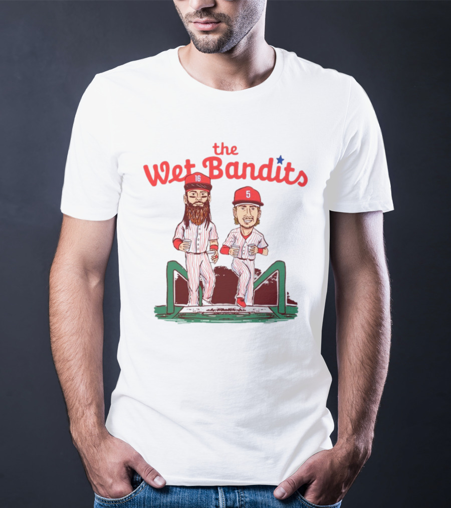 The Wet Bandits Baseball Players 16 And 5 Duo T-Shirt