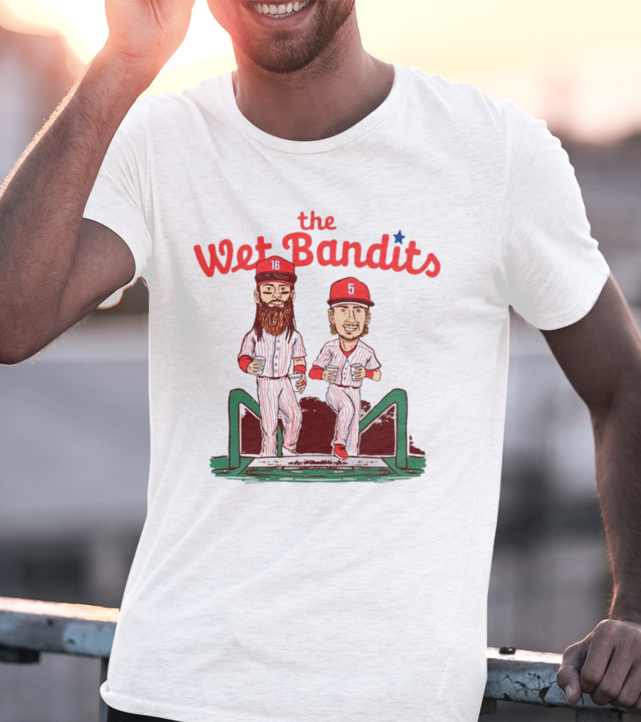 The Wet Bandits Baseball Players 16 And 5 Duo T-Shirt