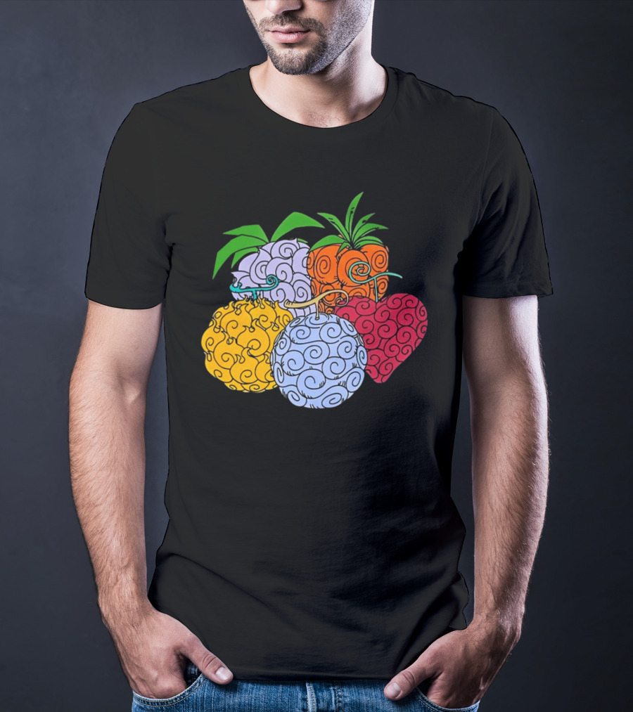 Crunchyroll One Piece Devil Fruits Colorful Collection T-Shirt