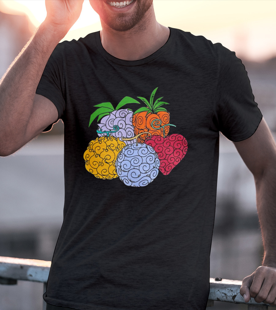 Crunchyroll One Piece Devil Fruits Colorful Collection T-Shirt