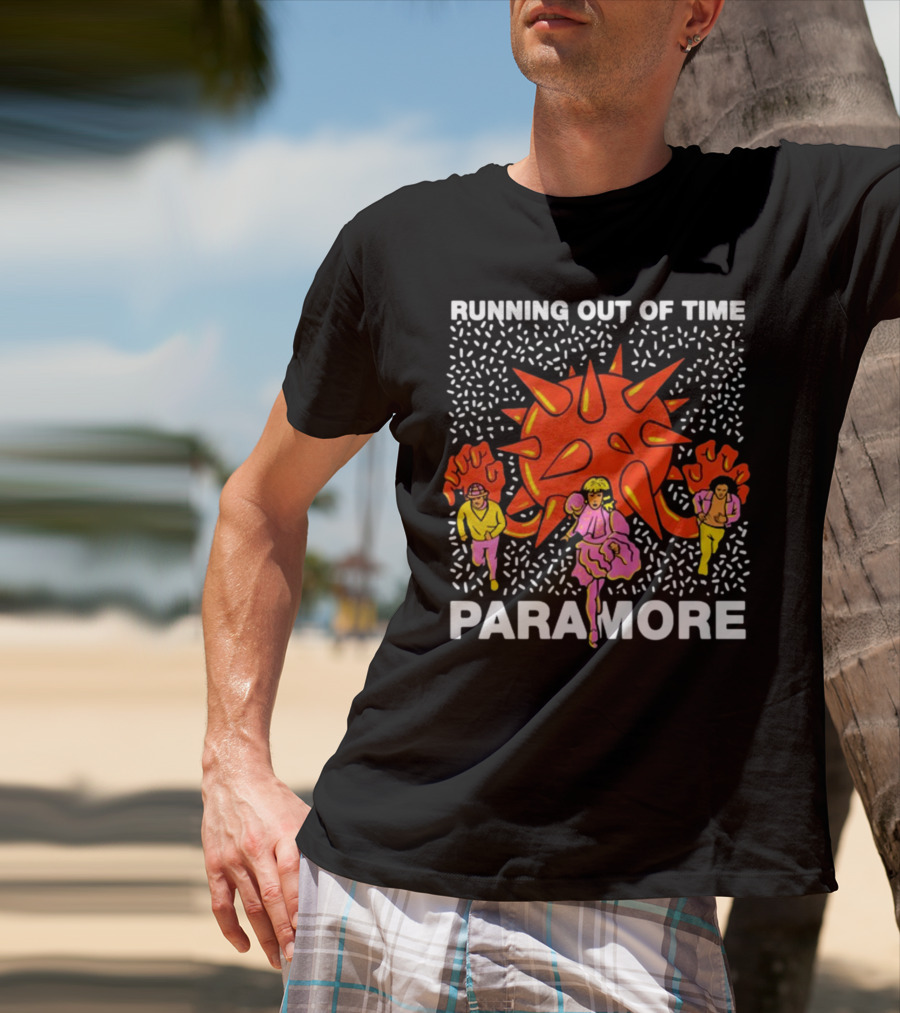 Running Out Of Time Paramore Bold Retro T-Shirt