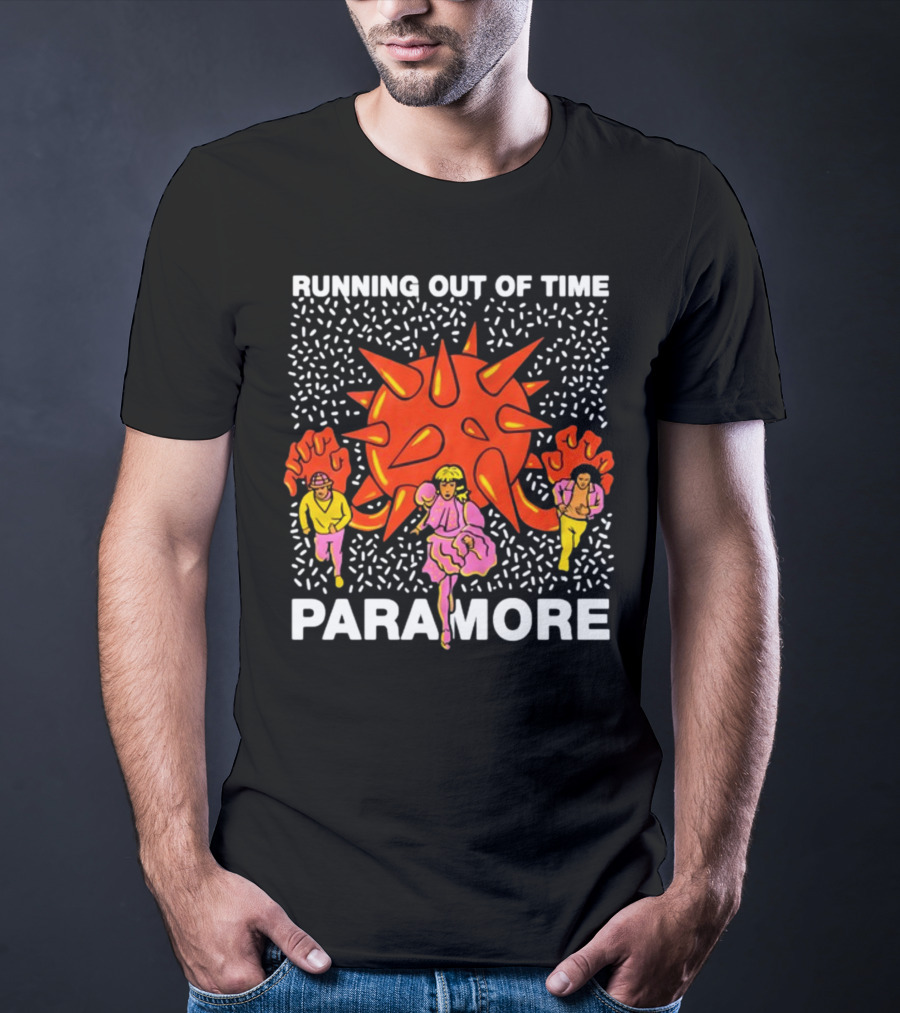 Running Out Of Time Paramore Bold Retro T-Shirt
