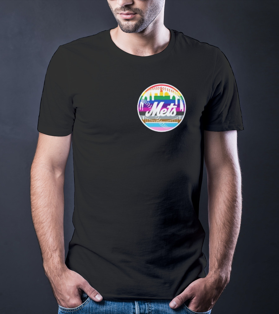 Tia Alex New York Mets Rainbow Pride T-Shirt