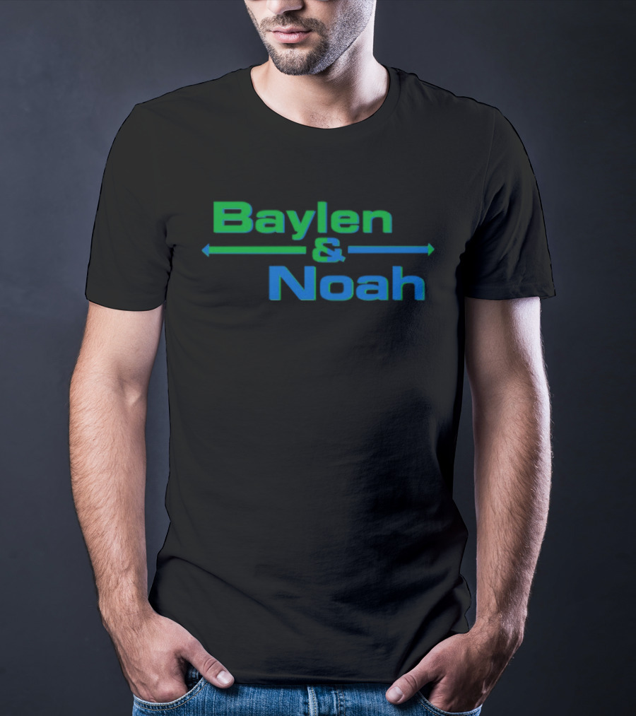 Baylenlevine Baylen And Noah Arrows Green Blue T-Shirt