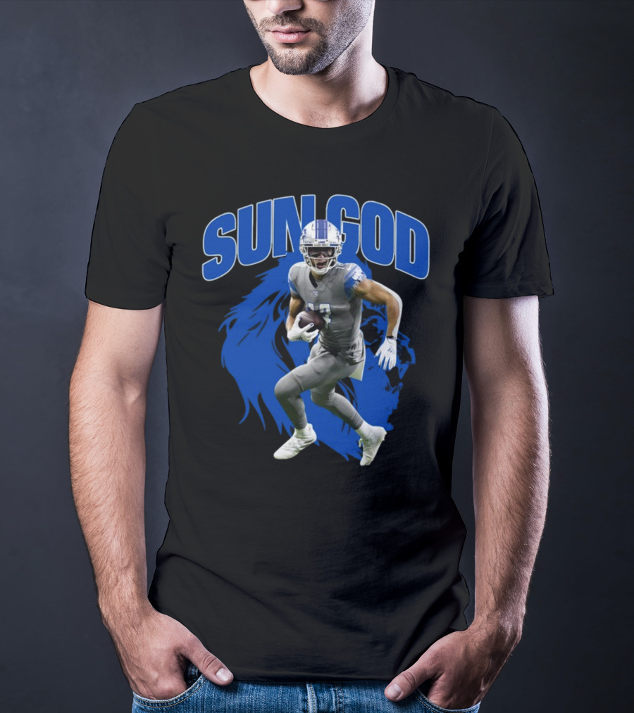 Prosportszone Amon Ra Sun God Football Lion T-Shirt