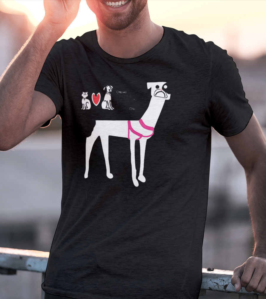 Ottawa Humane Society I'm Saving Dogs With Heart And Cartoon Dog T-Shirt