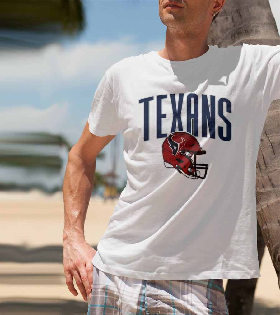 Texans Football Helmet T-Shirt