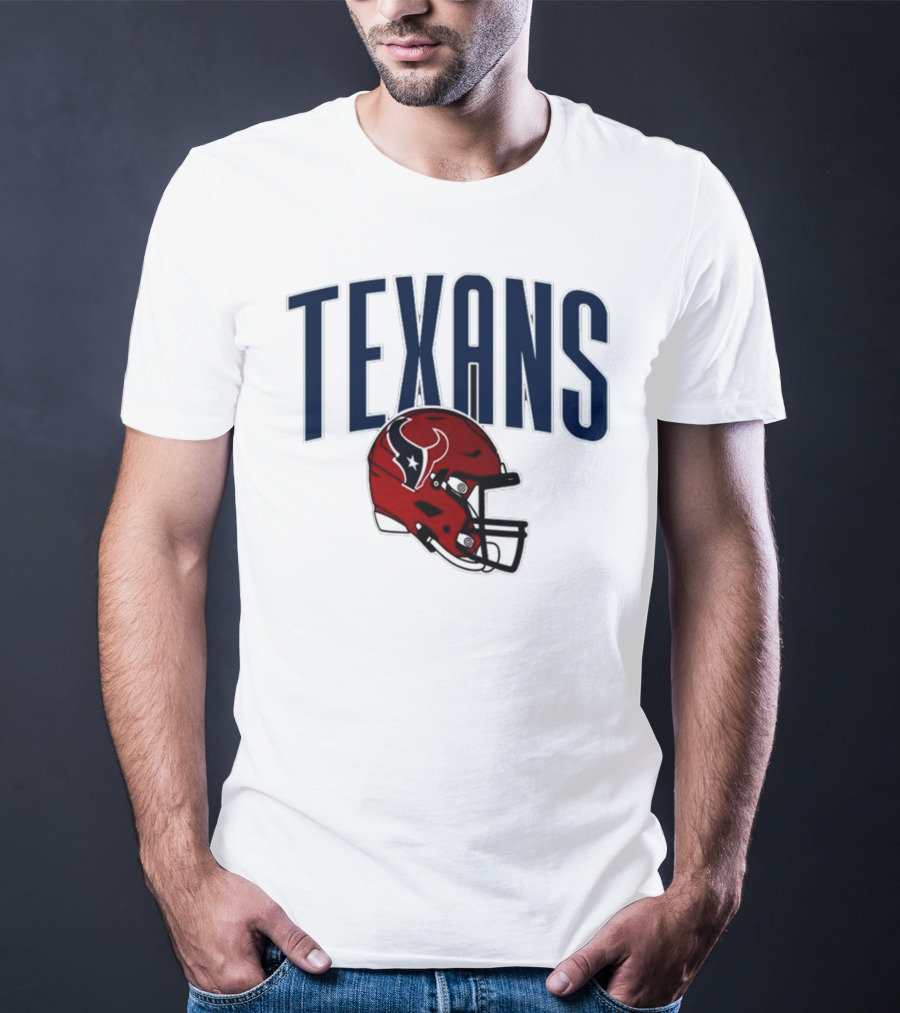 Texans Football Helmet T-Shirt