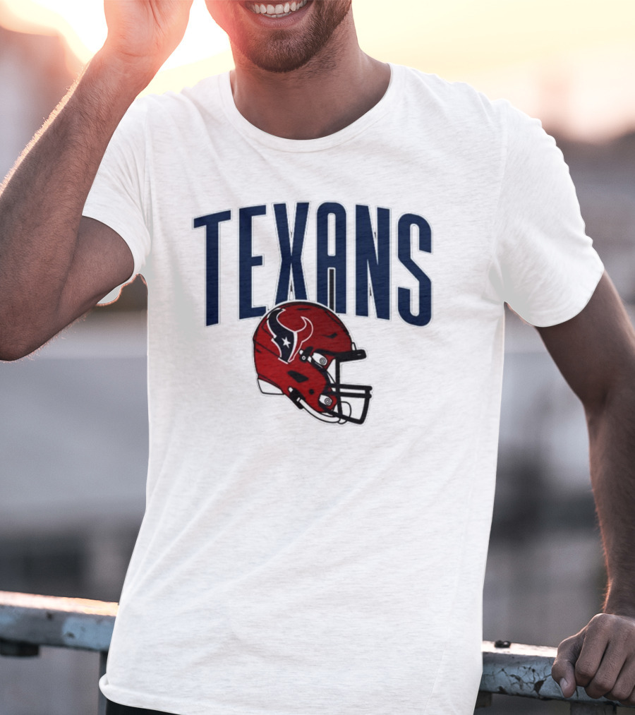 Texans Football Helmet T-Shirt