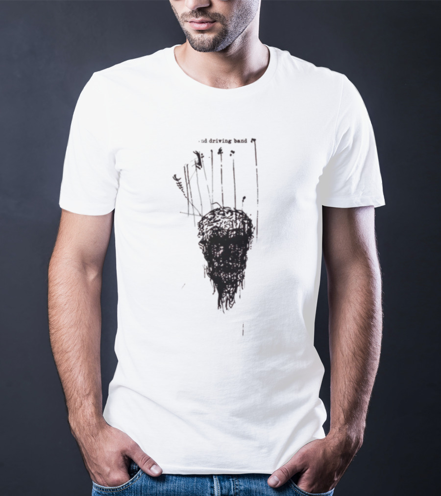 Anthony Green And The High And Driving Band Sketch Head Dark Aesthetic T-Shirt