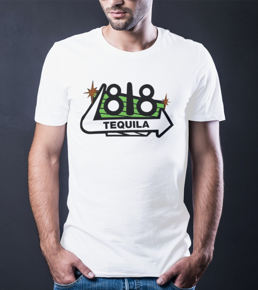 818 Tequila Logo With Stars And Arrow T-Shirt