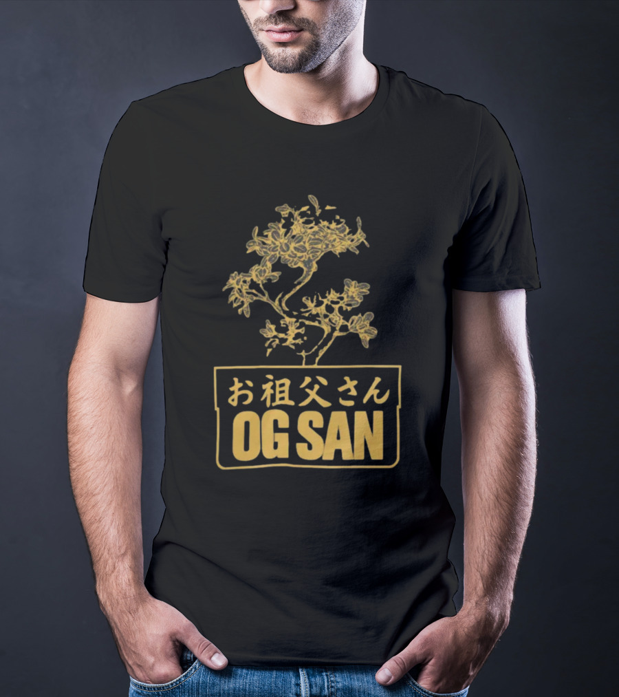 OG San Japanese Text Floral Design Deen Burbigo Merch T-Shirt