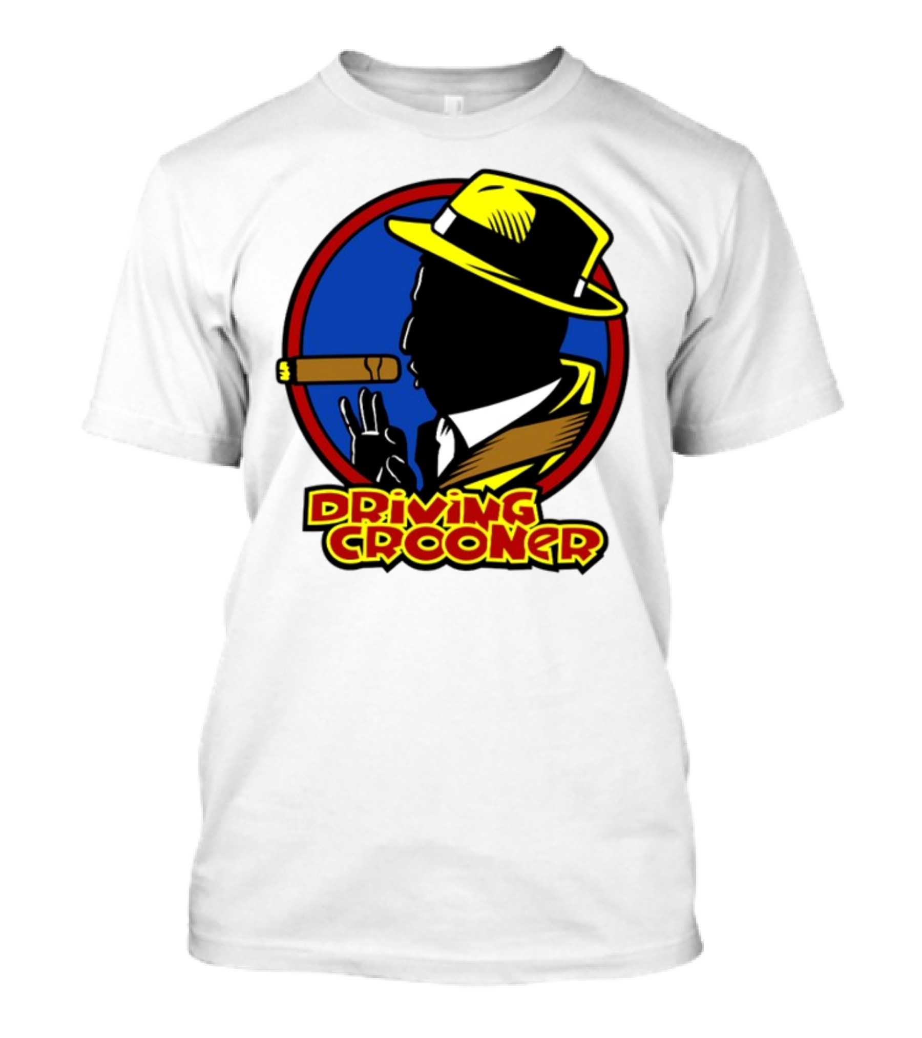 Driving Grooner Fedora Silhouette Cigar T-Shirt